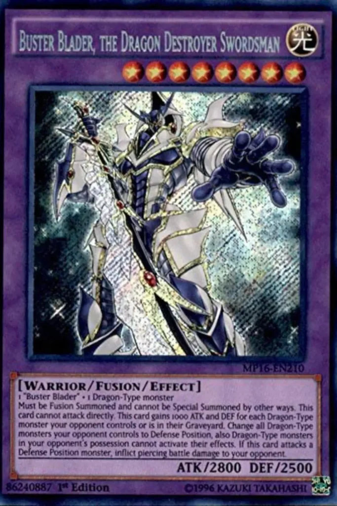 Buster Blader, the Dragon Destroyer Swordsman YU-GI-OH!